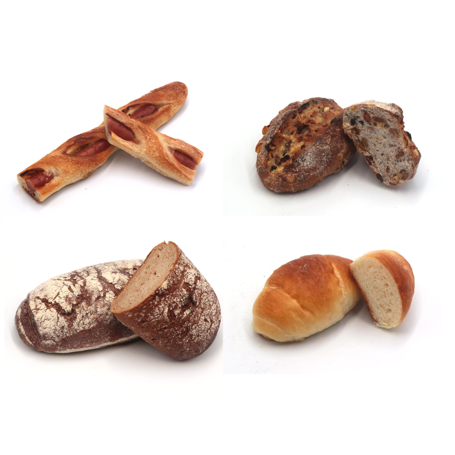 【パン工房クーロンヌ】本格ブレッド＆食事パン4種セット 業務用180個