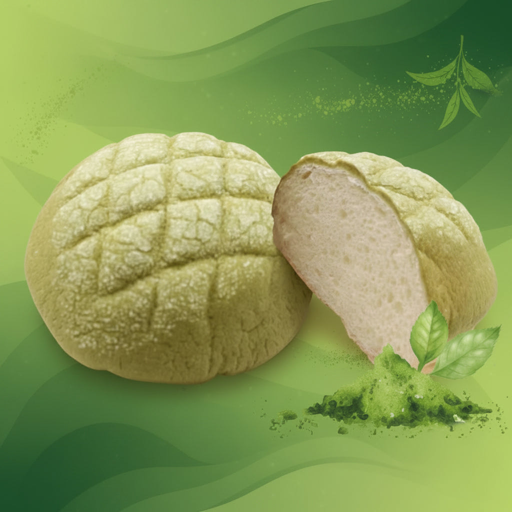 ふわふわお抹茶メロンパン｜単価144円／業務用60個