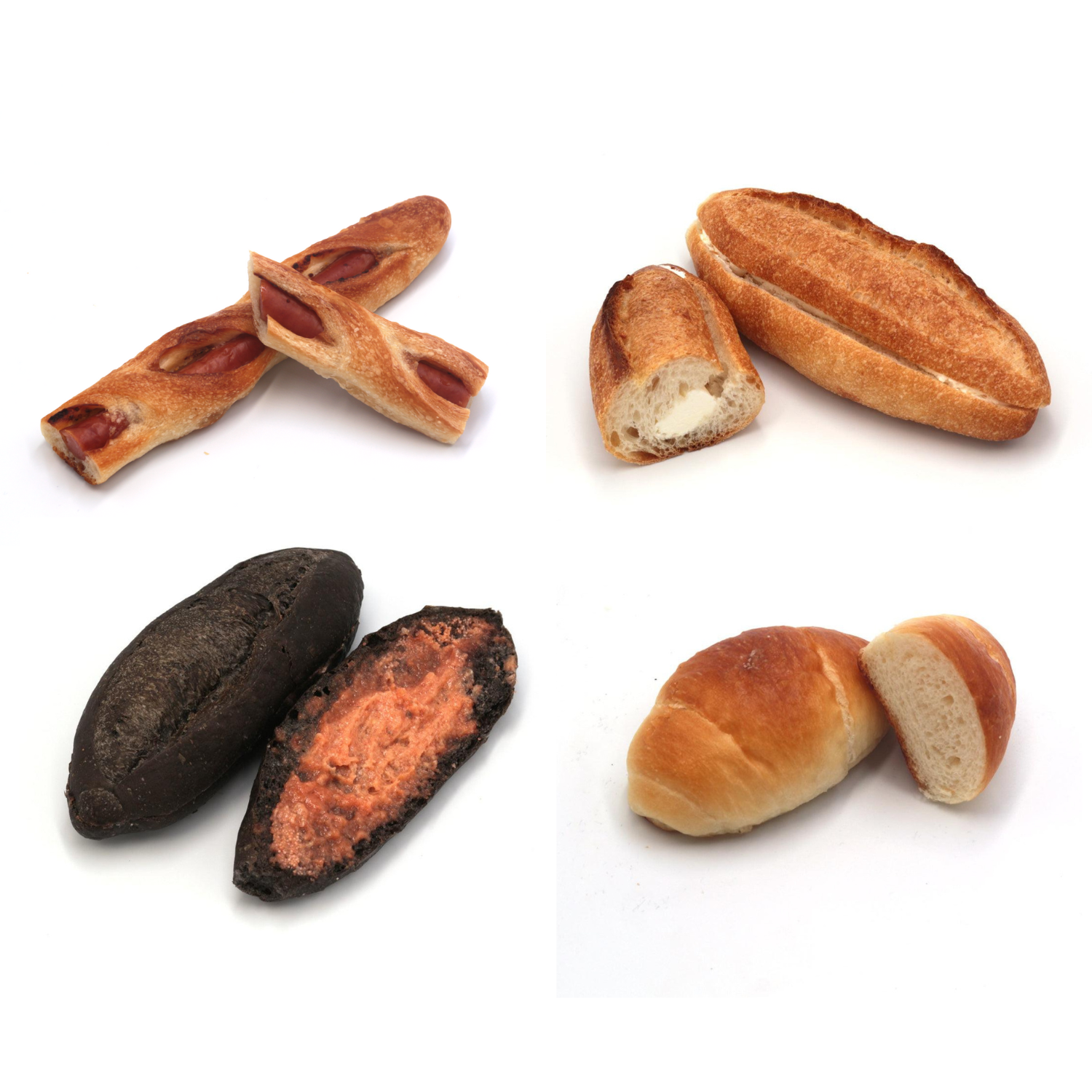 【パン工房クーロンヌ】人気4種パンセット 業務用229個