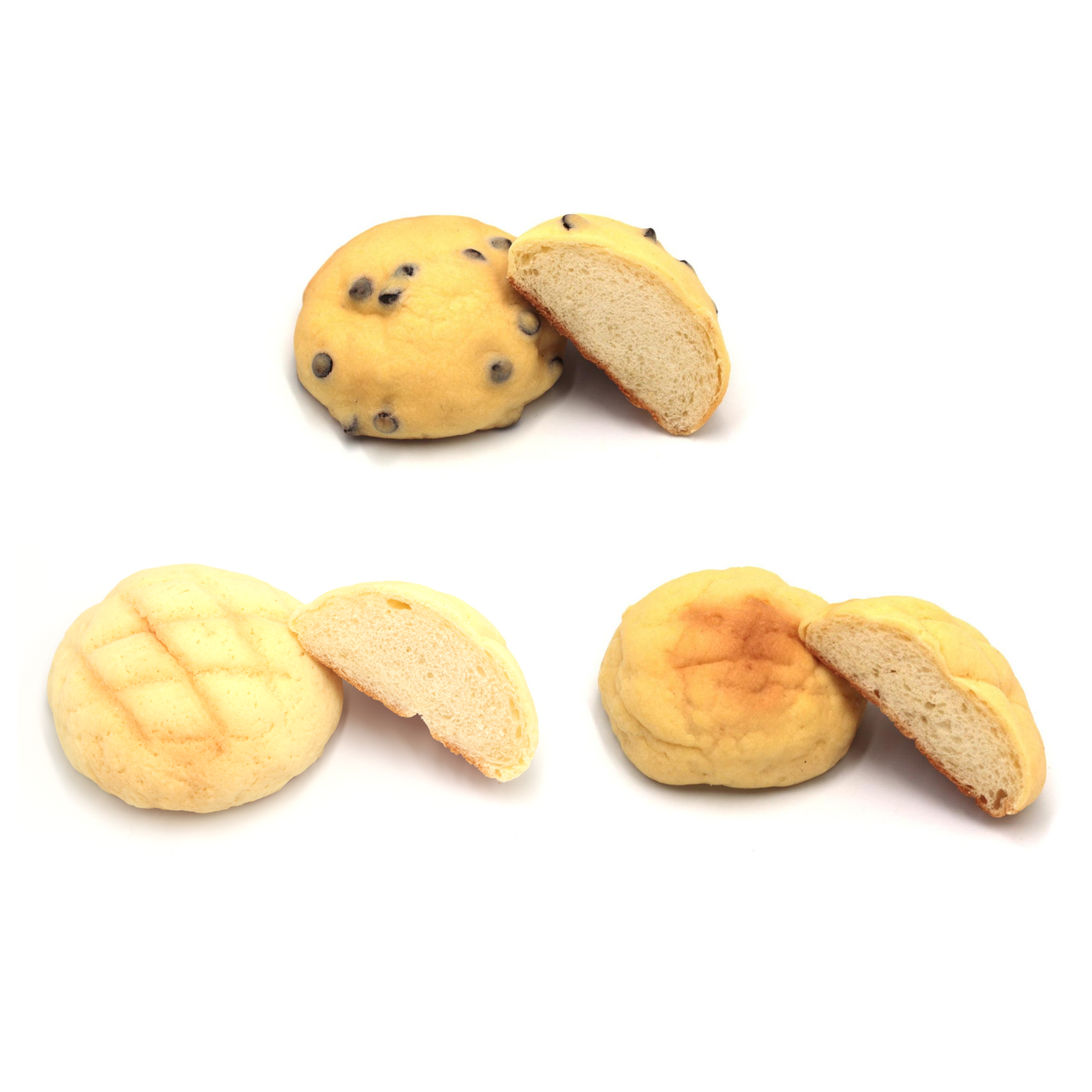 【永田パン】メロンパン食べ比べ 3種セット 業務用180個