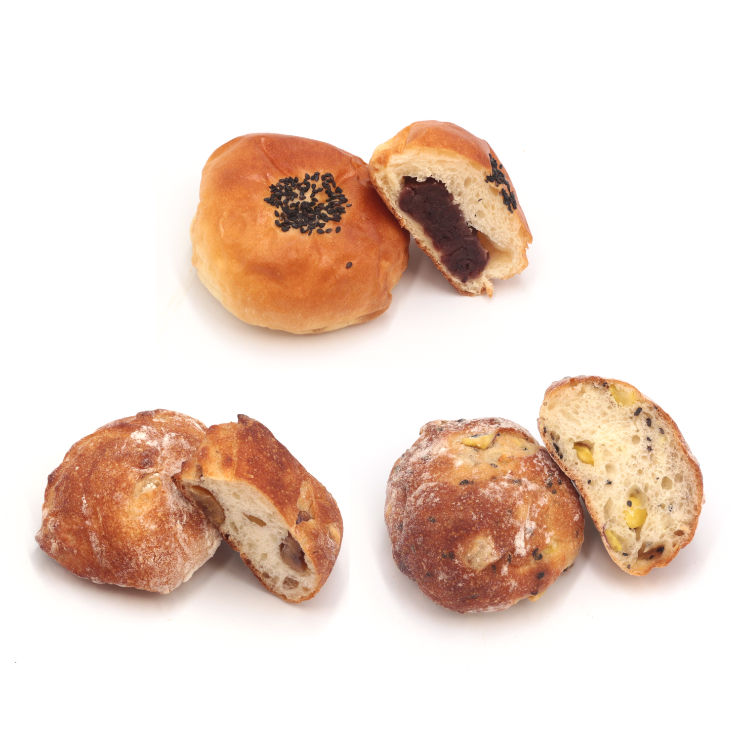 【イスズベーカリー】和スイーツアソート3種 パンセット 業務用180個