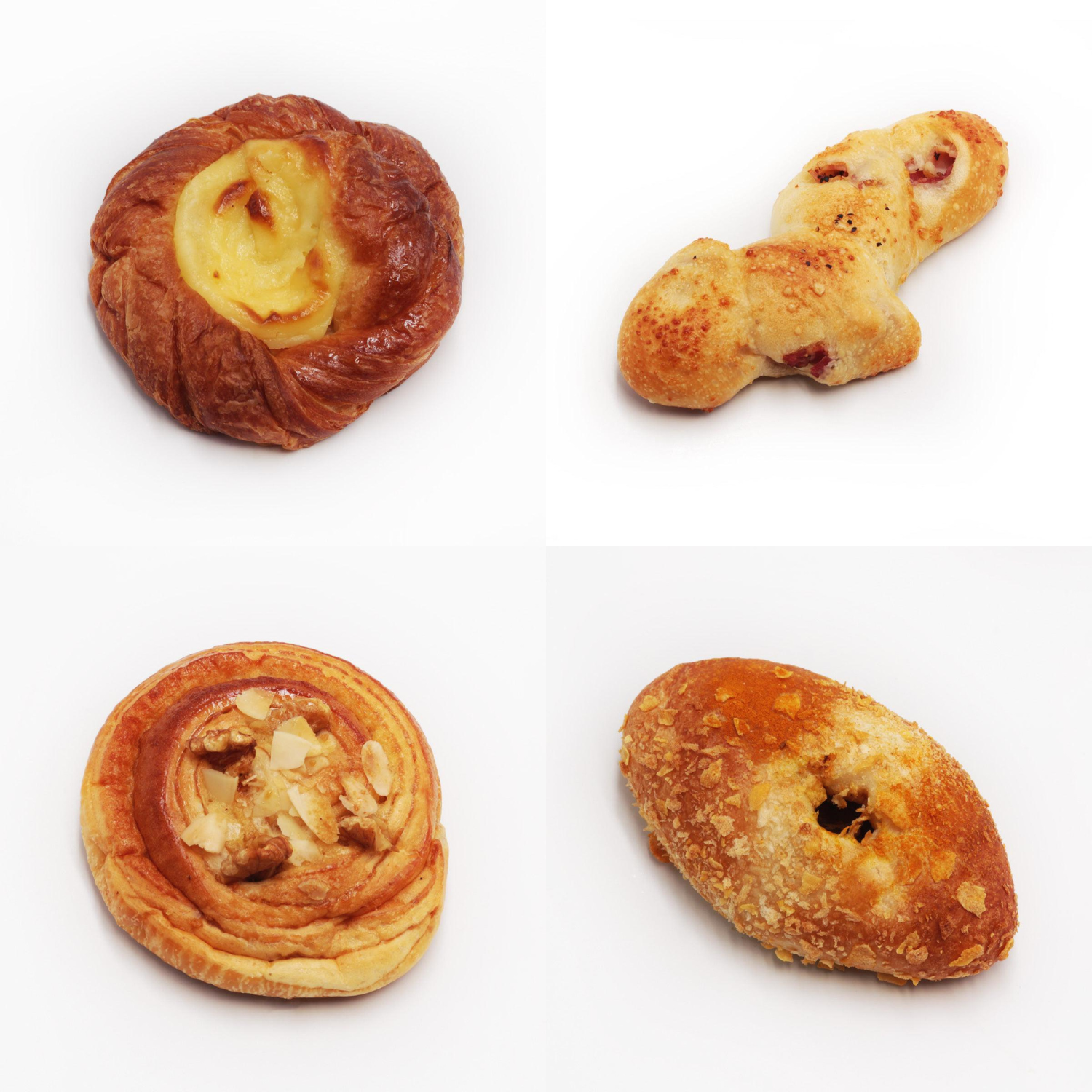 【パティスリーフラワー】定番4種パンセット 業務用200個