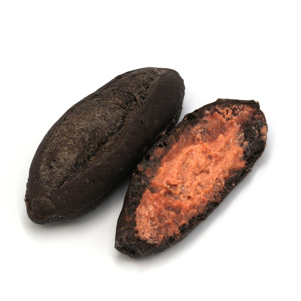 【パン工房クーロンヌ】イカスミめんたい 55個｜オリジナルの業務用冷凍パンのOEMも承ります.